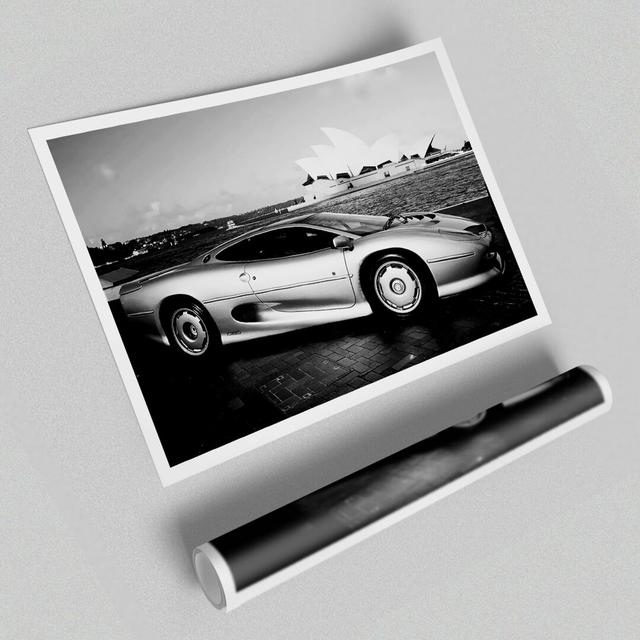 Ferrari Silver in Sydney Transport - Graphic Art Print on Paper East Urban Home Size: 84.1cm H x 118.9cm W x 1cm D on Productcaster.