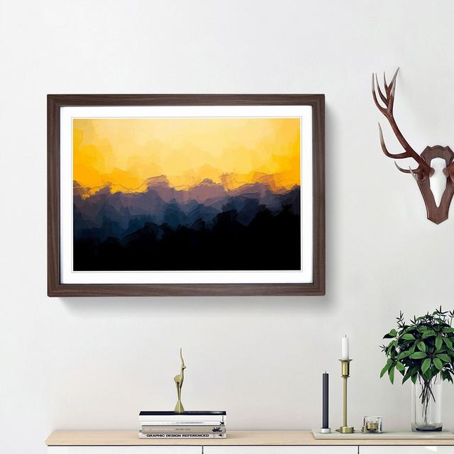 Mount Seymour in Canada in Abstract - Picture Frame Painting Print East Urban Home Frame Option: Walnut Framed, Size: 27cm H x 36cm W x 2cm D on Productcaster.