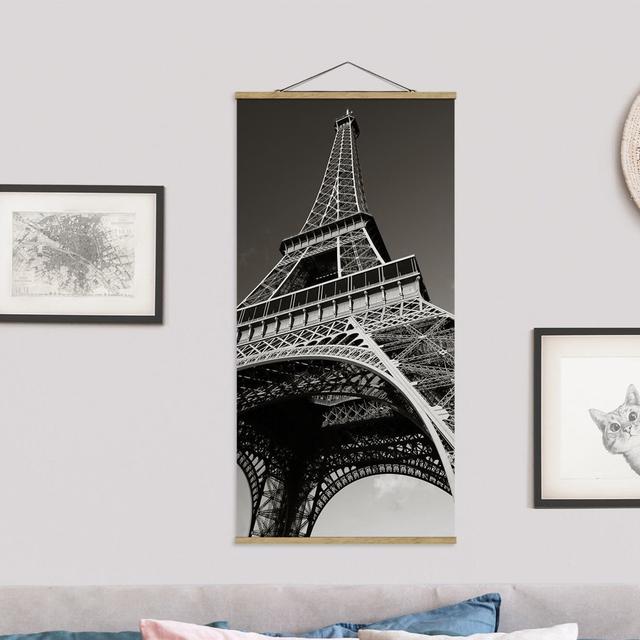 Stoffbild Eiffel Tower Ebern Designs Maße: 70 cm H x 35 cm B x 0,3 cm T on Productcaster.