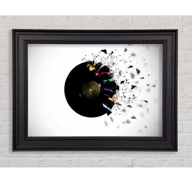 Record Blast Framed Print Brayden Studio Size: 59.7cm H x 84.1cm W on Productcaster.