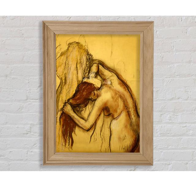 Degas Woman Drying Herself - Single Picture Frame Art Prints Bright Star Size: 84.1cm H x 59.7cm W x 8cm D on Productcaster.