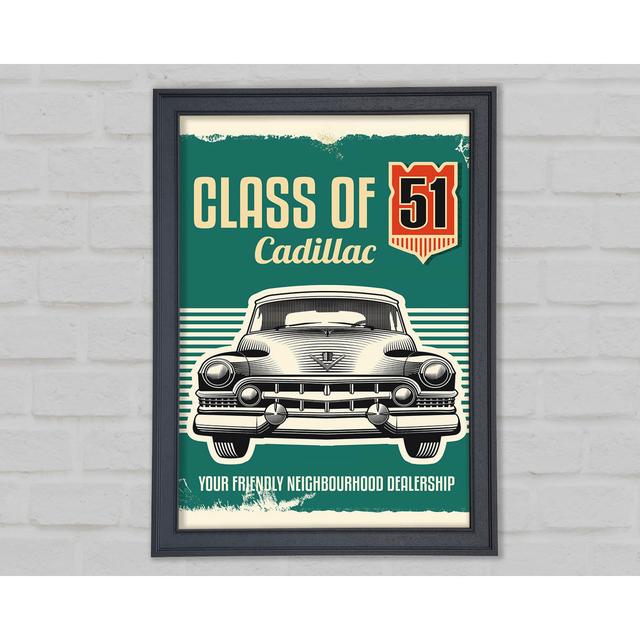 Classic Cadillac - Single Picture Frame Art Prints Happy Larry Size: 59.7cm H x 84.1cm W on Productcaster.