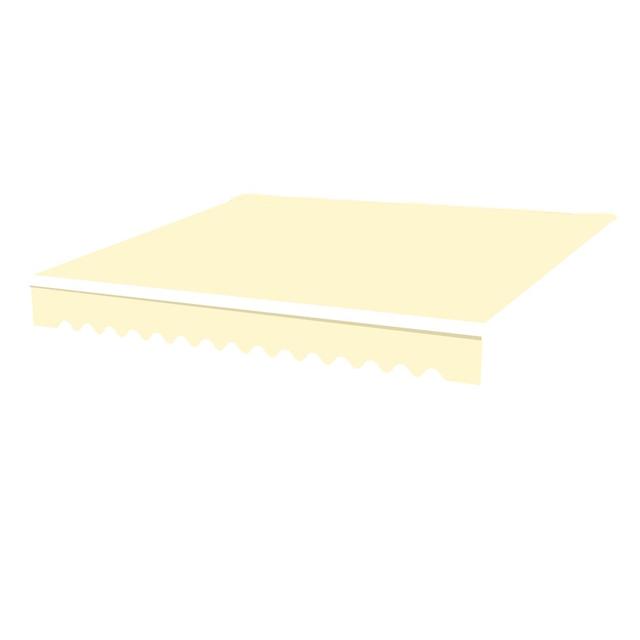 Coralvine Replacement Fabric for Patio Awning Dakota Fields Colour: Cream, Size: 4m W x 3m D on Productcaster.