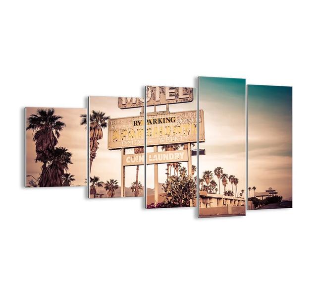 Time Has Stopped Here - 5 Piece Unframed Photograph Print Set on Glass Pergo Classics Size: 60cm H x 100cm W x 1.8cm D on Productcaster.