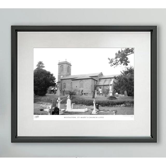 'Wistaston, St Marys Church C1955' - Picture Frame Photograph Print on Paper The Francis Frith Collection Size: 40cm H x 50cm W x 2.3cm D on Productcaster.