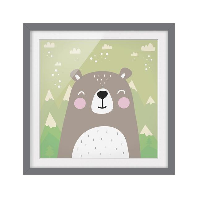 'Bears' Framed Graphic Art Print East Urban Home Rahmenoptionen: Matt grey, Size: 50cm H x 50cm W on Productcaster.