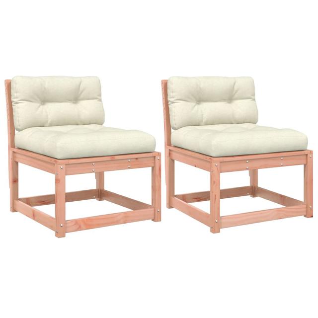 Alpen Home Garden Sofas Armless With Cushions 2Pcs 63.5X73x78 Cm Solid Wood Douglas (Set of 2) Alpen Home on Productcaster.