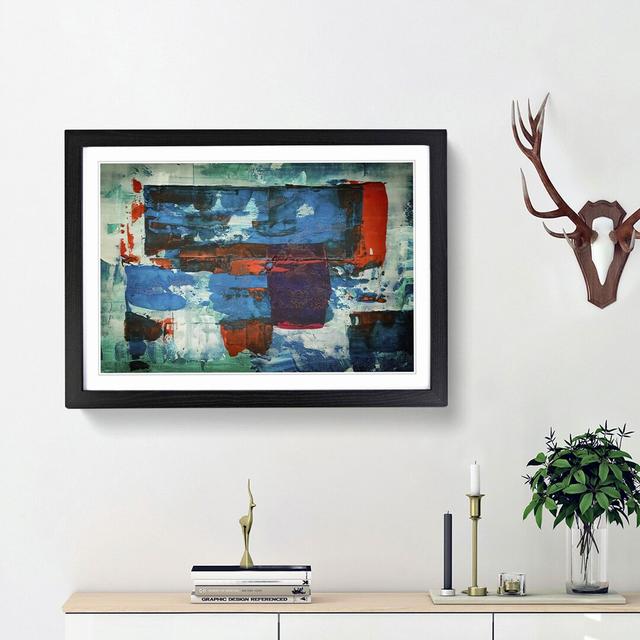 Abstract Art Painting Vol.147 by S.Johnson - Picture Frame Painting Print East Urban Home Frame Option: Black Framed, Size: 27cm H x 36cm W x 2cm D on Productcaster.