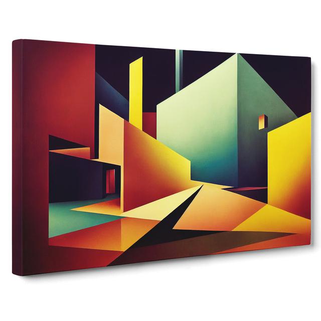 Spectacular Abstract Art - Wrapped Canvas Print Metro Lane Size: 40cm H x 60cm W x 3cm D on Productcaster.