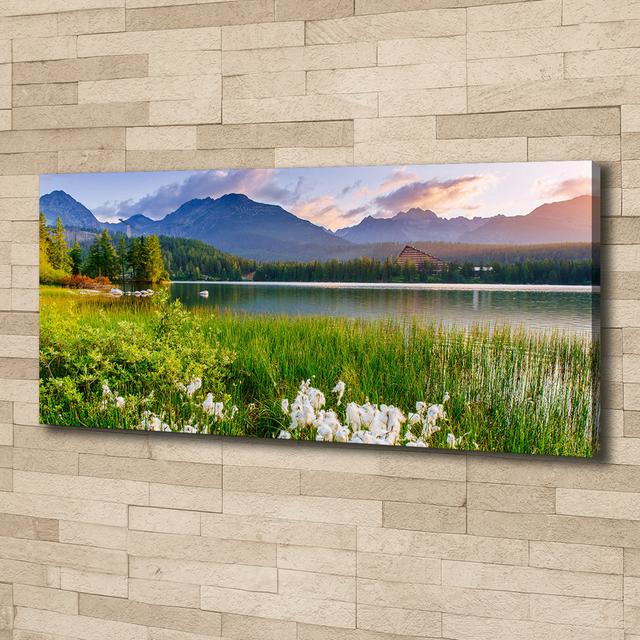 Lake in the Mountains - Wrapped Canvas Art Prints Union Rustic on Productcaster.