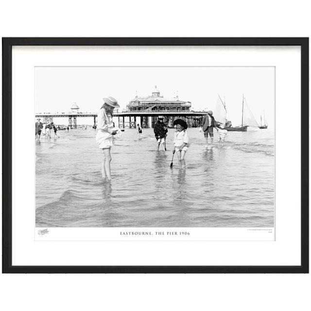 'Eastbourne, the Pier 1906' by Francis Frith - Picture Frame Photograph Print on Paper The Francis Frith Collection Size: 28cm H x 36cm W x 2.3cm D on Productcaster.