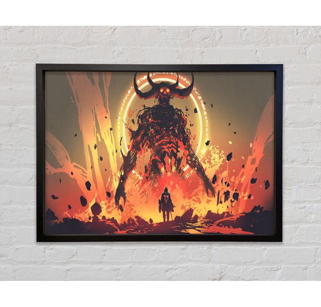 Demons Rise Above Warrior - Print Bright Star Size: 84.1cm H x 118.9cm W x 3.3cm D on Productcaster.