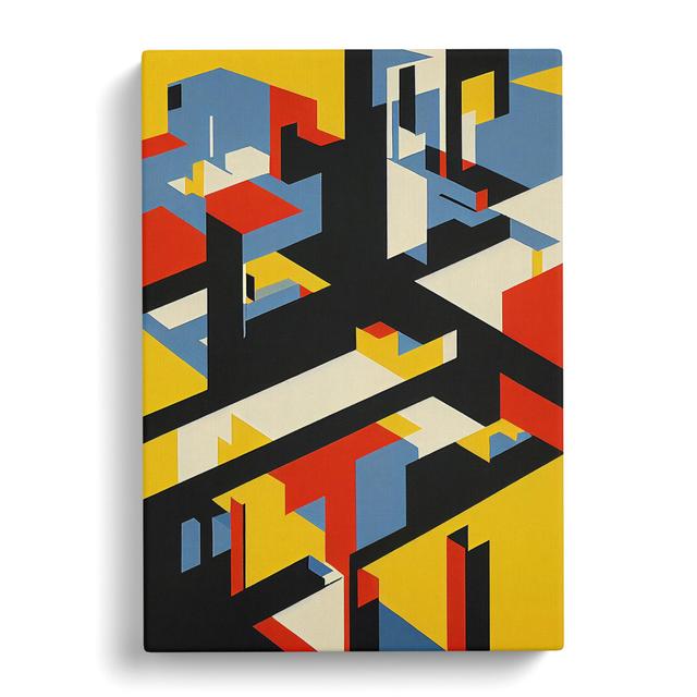 The Abstract Architecture No.1 - Wrapped Canvas Graphic Art Metro Lane Size: 60cm H x 40cm W x 3cm D on Productcaster.