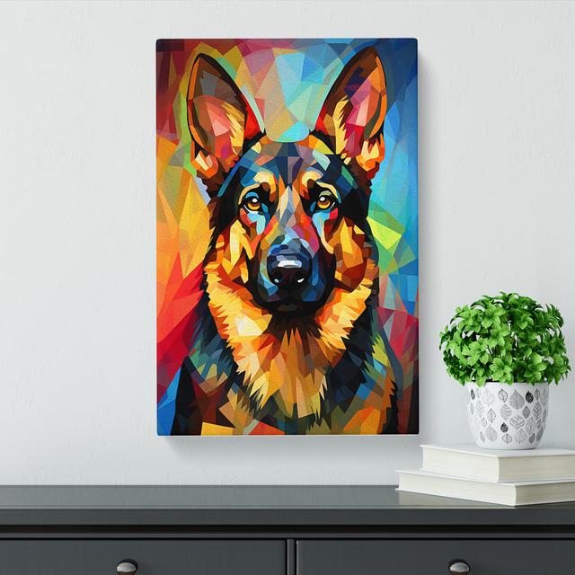 German Shepherd Orphism - No Frame Print Marlow Home Co. on Productcaster.