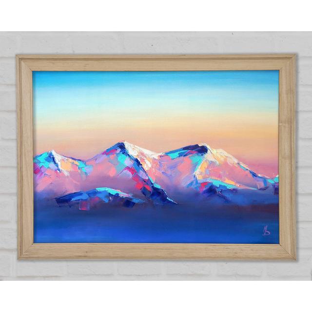 Peak Of The Vibrant Mountains - Einzelner Bilderrahmen Kunstdrucke Union Rustic Größe: 59,7 cm H x 84,1 cm B x 1,5 cm T on Productcaster.