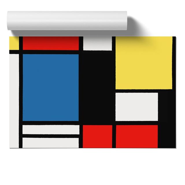 Composition Vol.3 by Piet Mondrian - Unframed Painting East Urban Home Size: 30cm H x 42cm W x 0.1cm D on Productcaster.