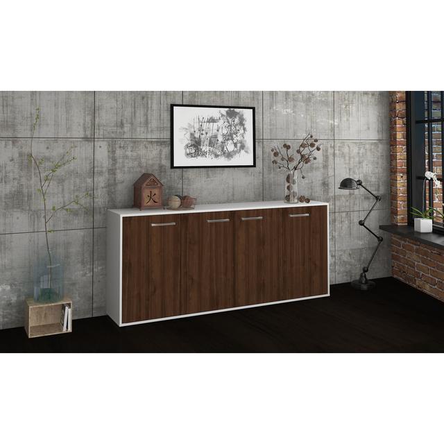 180cm Wide Sideboard Borough Wharf Colour: Walnut/White on Productcaster.