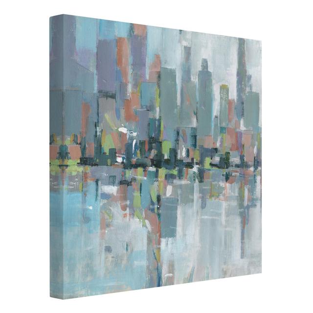 Metro City I - Wrapped Canvas Painting Rosalind Wheeler Format: 260g/m² Canvas, Size: 120cm H x 120cm W on Productcaster.