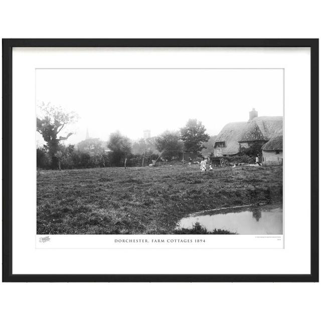 'Dorchester, Farm Cottages 1894' by Francis Frith - Picture Frame Photograph Print on Paper The Francis Frith Collection Size: 40cm H x 50cm W x 2.3cm on Productcaster.