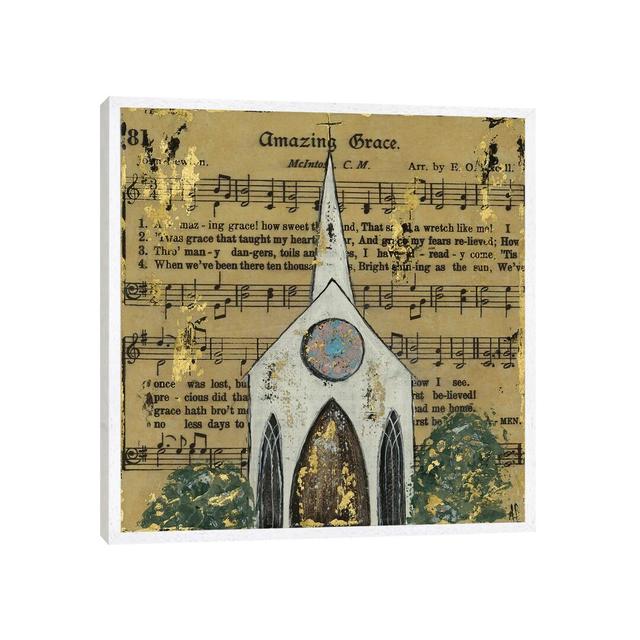 Amazing Grace Chapel by Ashley Bradley - Print on Canvas Ebern Designs Format: White Framed, Size: 93.98cm H x 93.98cm W x 3.81cm D on Productcaster.