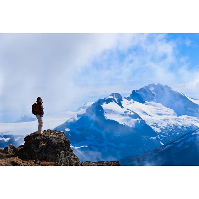 Hiker's Mission Accomplished by Jeff Rivard - Wrapped Canvas Photograph Union Rustic Size: 20cm H x 30cm W on Productcaster.