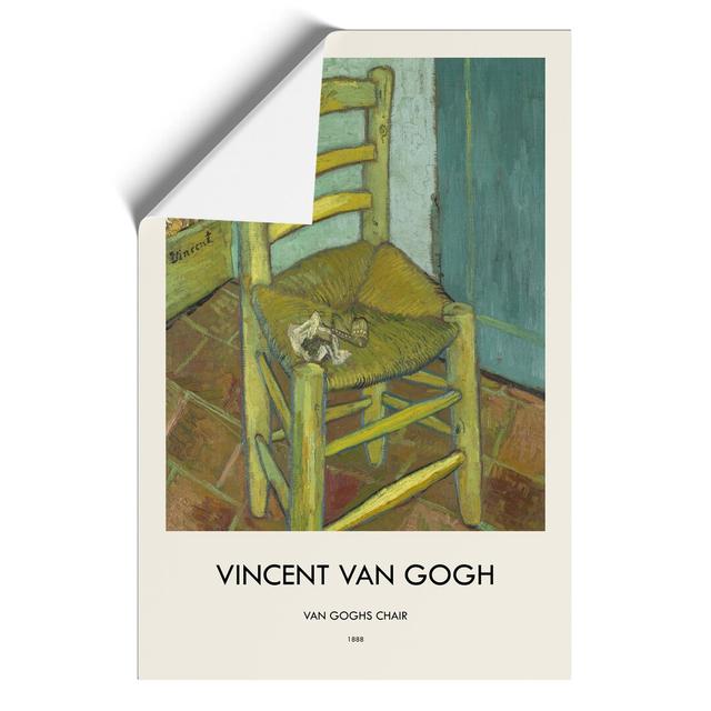 Vincents Chair by Vincent Van Gogh - No Frame Painting East Urban Home Size: 42cm H x 30cm W x 0.1cm D on Productcaster.