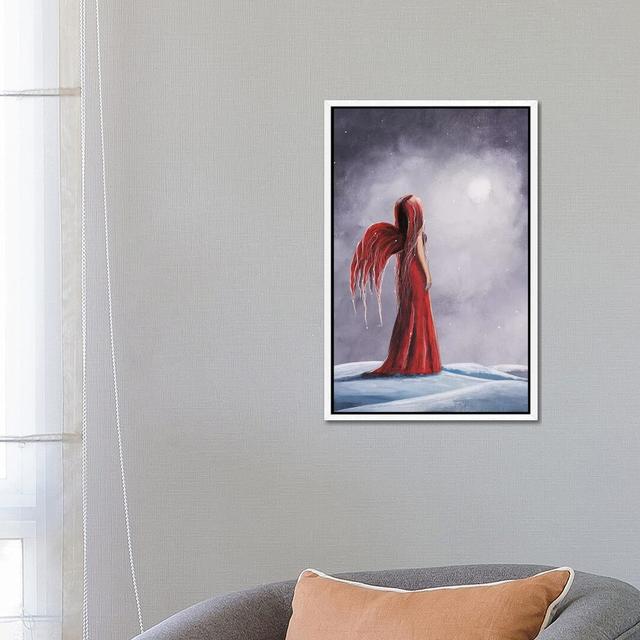 Queen Of The Winter Nights - Print on Canvas Happy Larry Format: White Framed, Size: 66.04cm H x 45.72cm W x 3.81cm D on Productcaster.