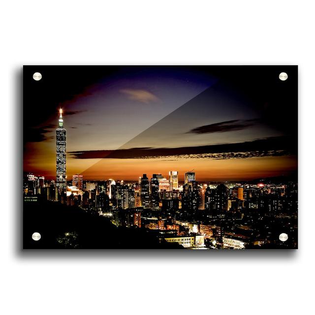 Taipei Skyline - Unframed Photograph Print on Acrylic East Urban Home Size: 42cm H x 59.4cm W on Productcaster.