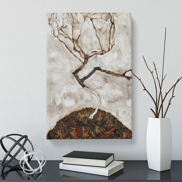 Small Tree In Late Autumn by Egon Schiele - Wrapped Canvas Painting East Urban Home Size: 60cm H x 40cm W x 3cm D on Productcaster.