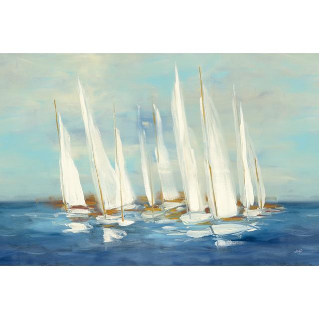 Regatta Sail by Julia Purinton - Wrapped Canvas Painting Breakwater Bay Size: 81cm H x 122cm W x 3.8cm D on Productcaster.