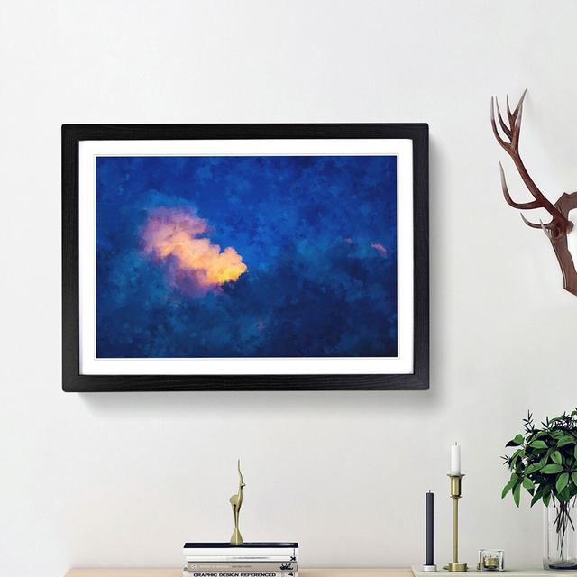 Light upon the Clouds - Picture Frame Painting Print East Urban Home Size: 24cm H x 33cm W x 2cm D, Frame Option: Black Framed on Productcaster.