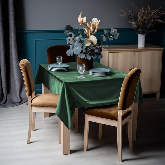 Round Solid Colour Tablecloth Lilijan Home & Curtain Colour: Sacramento Green on Productcaster.