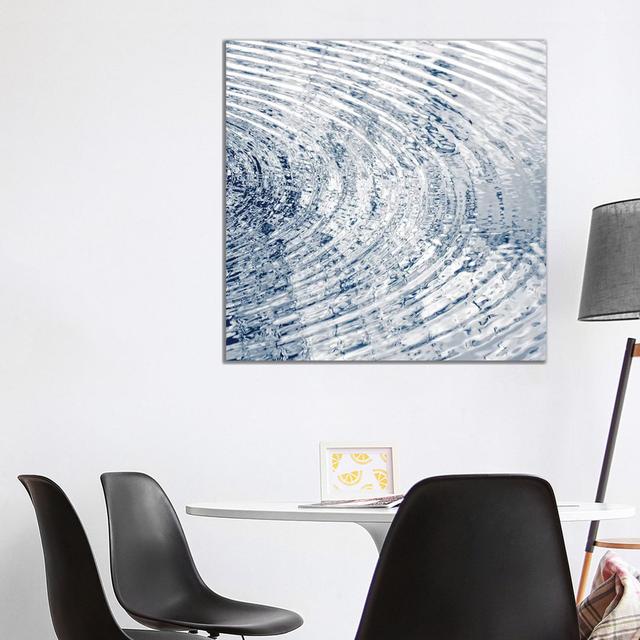 Ripples Indigo II by Maggie Olsen - Wrapped Canvas Print Metro Lane Size: 93.98cm H x 93.98cm W x 1.91cm D on Productcaster.