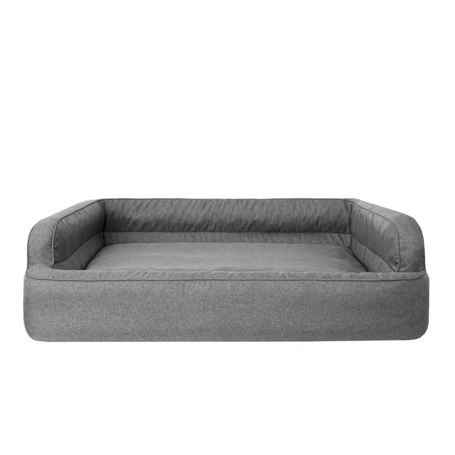 Hinson Bolster Cushion Archie & Oscar Colour: Graphite, Size: 30cm H x 117cm W x 79cm D on Productcaster.