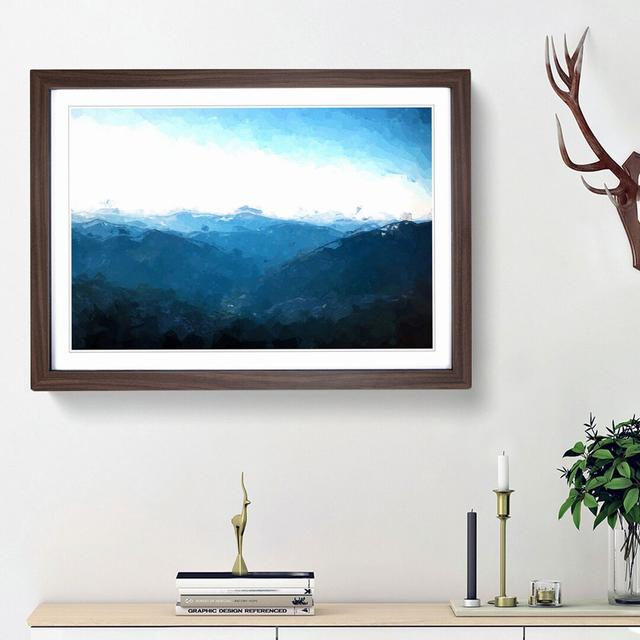 Mountain Range in Salamanca Spain in Abstract - Picture Frame Graphic Art Print East Urban Home Frame Option: Walnut Framed, Size: 27cm H x 36cm W x 2 on Productcaster.