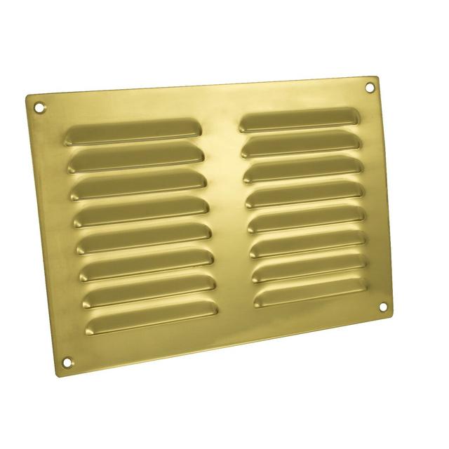 Frobiorn Ventilator Symple Stuff Finish: Polished Brass, Size: 8.9cm H x 24.2cm W x 0.1cm D on Productcaster.