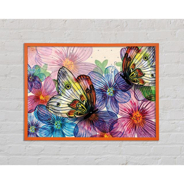 Quinta Butterfly Petal Madness - Print August Grove Size: 21cm H x 29.7cm W x 2cm D on Productcaster.