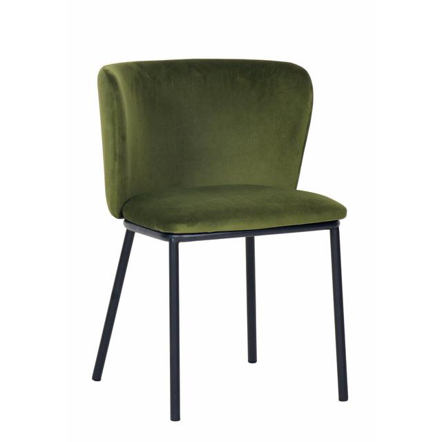 Dubhgal Upholstered Dining Chair (Set of 2) Ebern Designs Upholstery Colour: Green on Productcaster.