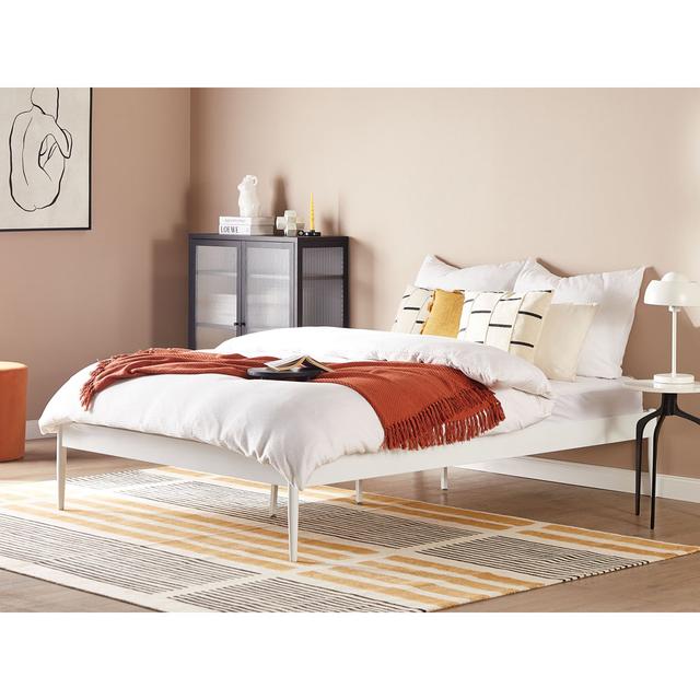 Havana European Kingsize (160 x 200cm) Bed Frame White Noise Size: European Kingsize (160 x 200cm), Colour: White on Productcaster.