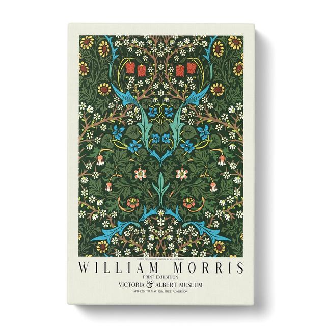 Tulip With Border by William Morris - Wrapped Canvas Painting East Urban Home Size: 50cm H x 35cm W x 3cm D on Productcaster.