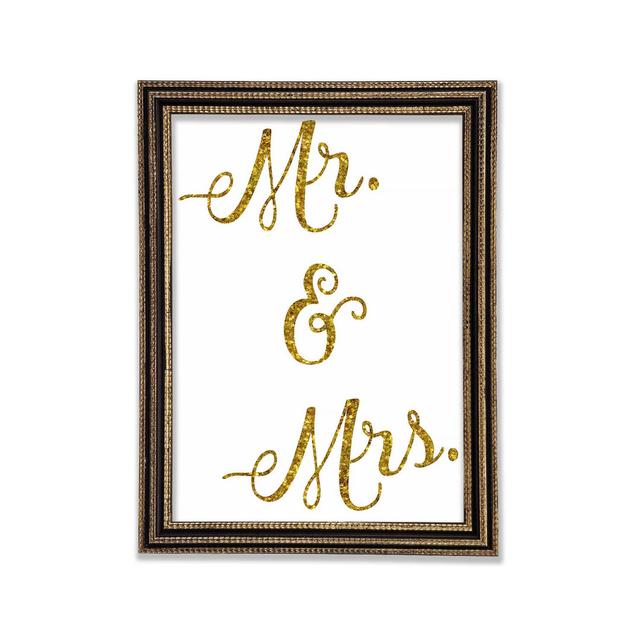 Mr And Mrs - Print Mercer41 Size: 84.1cm H x 59.7cm W x 3cm D on Productcaster.