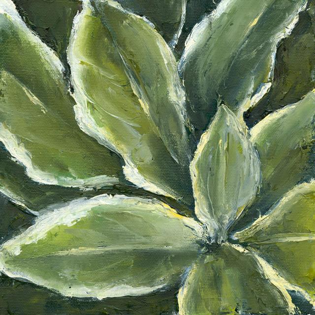 Hosta Detail II by Liz Nichols - Wrapped Canvas Graphic Art Rosalind Wheeler Size: 30cm H x 30cm W on Productcaster.