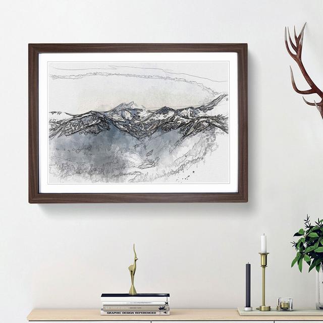 Hidden Lake in Whistler Canada in Abstract - Picture Frame Graphic Art Print East Urban Home Frame Option: Walnut Framed, Size: 27cm H x 36cm W x 2cm on Productcaster.