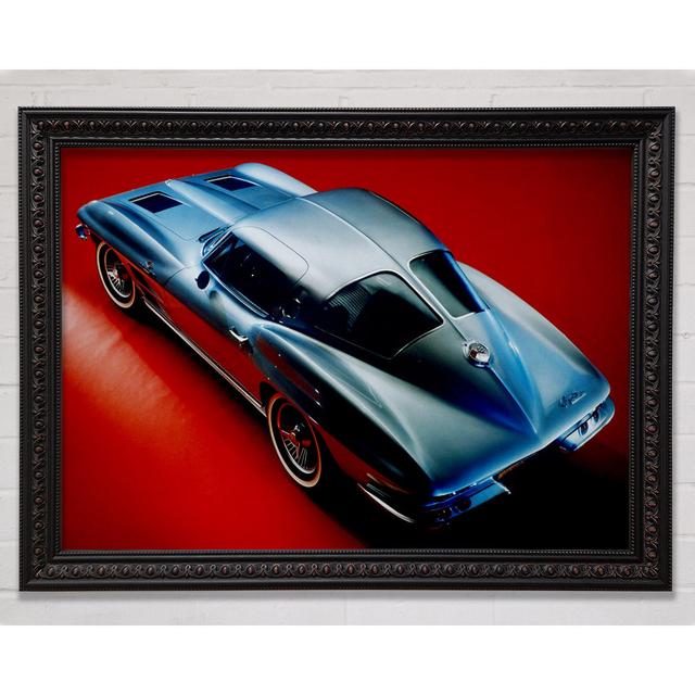 C 1963 Chevrolet Corvette Stingray Framed Print Bright Star Size: 84.1cm H x 118.9cm W on Productcaster.