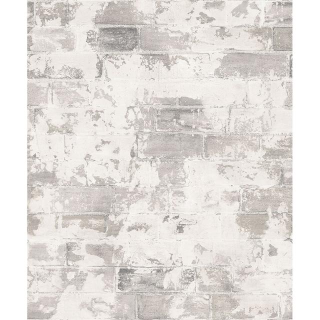 Firman 10m x 53cm Matte Wall Wallpaper Roll Williston Forge Colour: Beige on Productcaster.