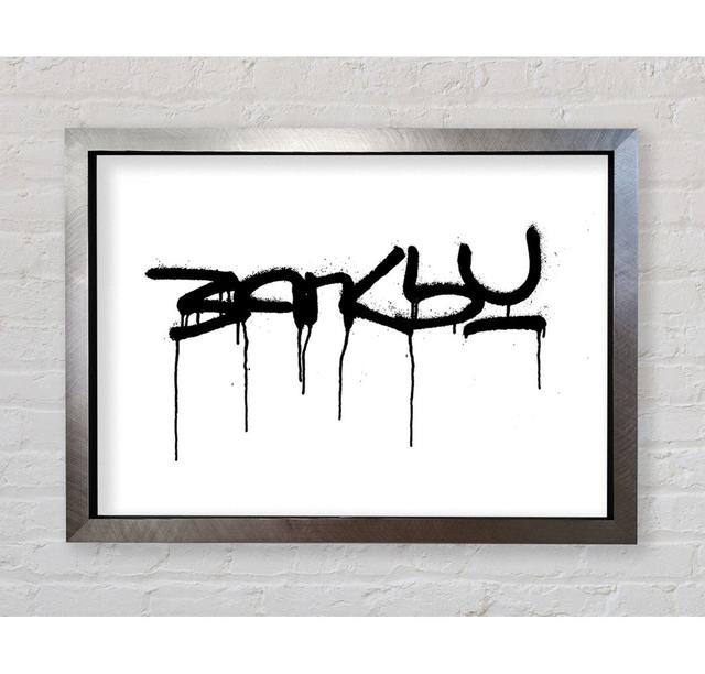 Banksy White - Single Picture Frame Art Prints Bright Star Size: 42cm H x 59.7cm W x 3.4cm D on Productcaster.