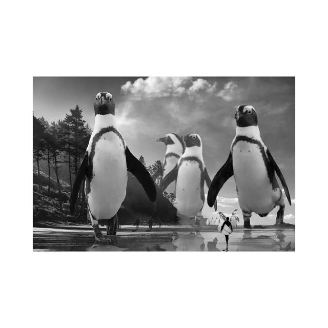 Walk Of The Penguins Happy Larry Size: 20.32cm H x 30.48cm W x 1.91cm D on Productcaster.