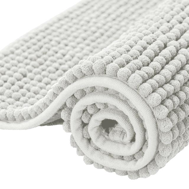 Nelu Rectangle Non-Slip Bath Mat 17 Stories Width: 40", Colour: White, Length: 60" on Productcaster.