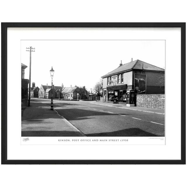 'Kinson, Post Office and Main Street C1950' by Francis Frith - Picture Frame Photograph Print on Paper The Francis Frith Collection Size: 45cm H x 60c on Productcaster.