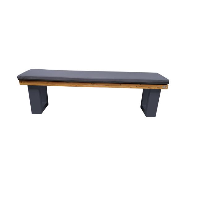 Antwyan Picnic Bench Brayden Studio Colour: Black, Size: 40cm H x 190cm W x 38cm D on Productcaster.